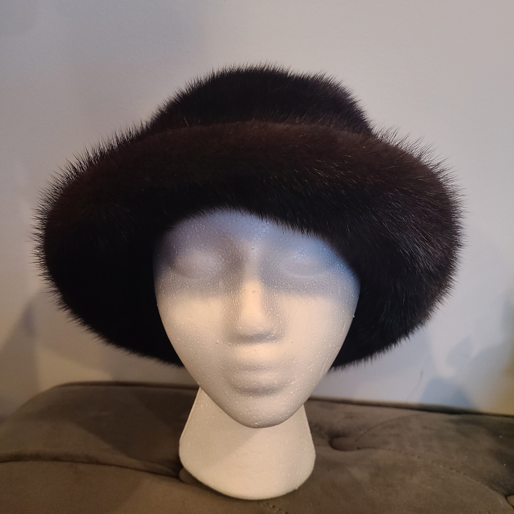 Vintage pollack mink farm hat